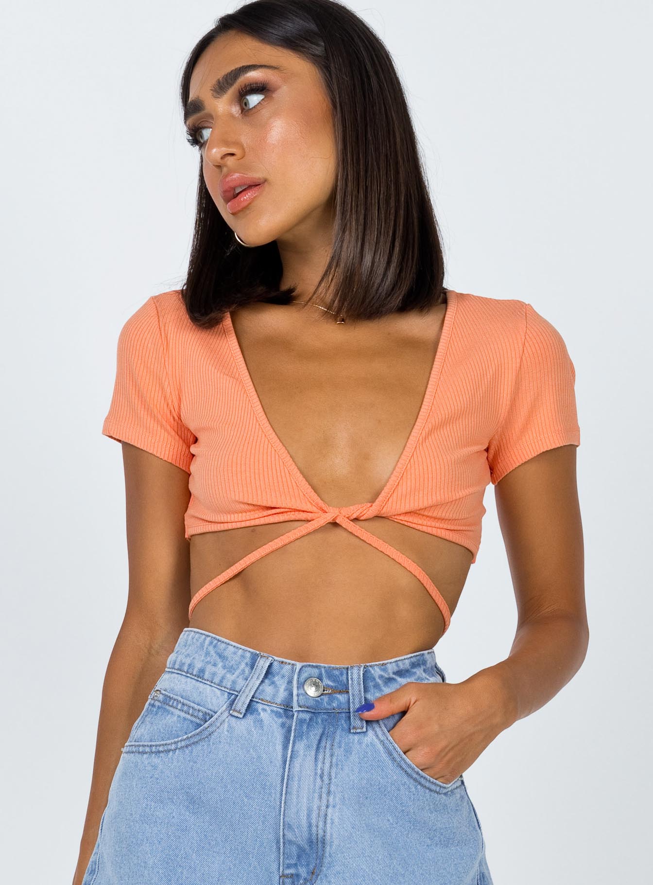 Mazie Top Orange