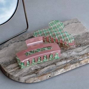 Marisol Hair Clip Pack Green