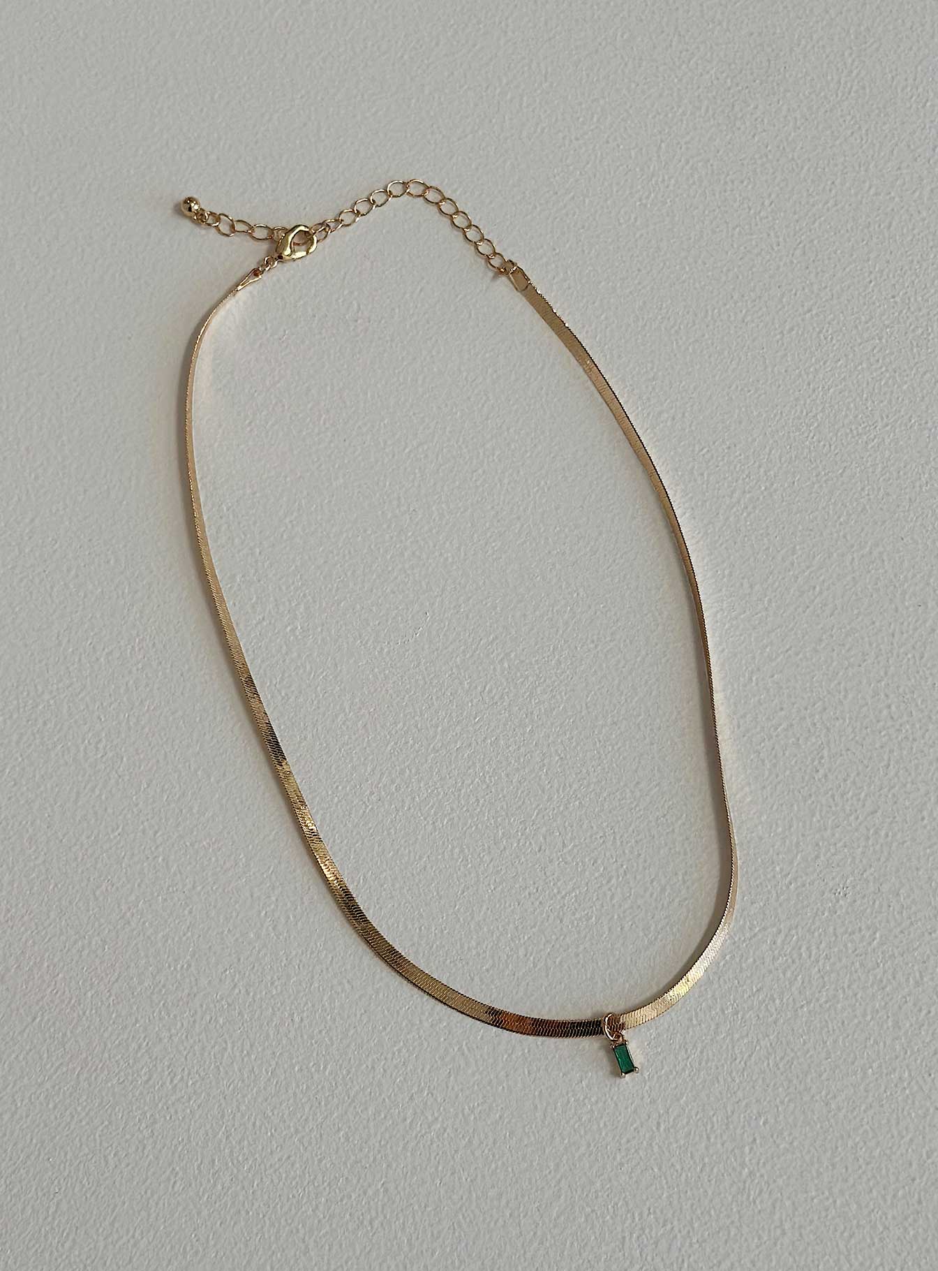 Gina Necklace Green / Gold - Image 2