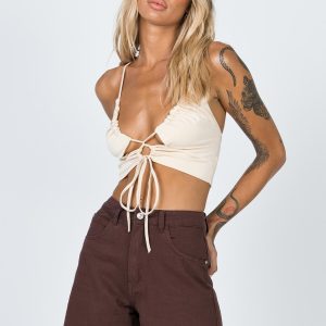 The Swalla Shorts Brown Denim