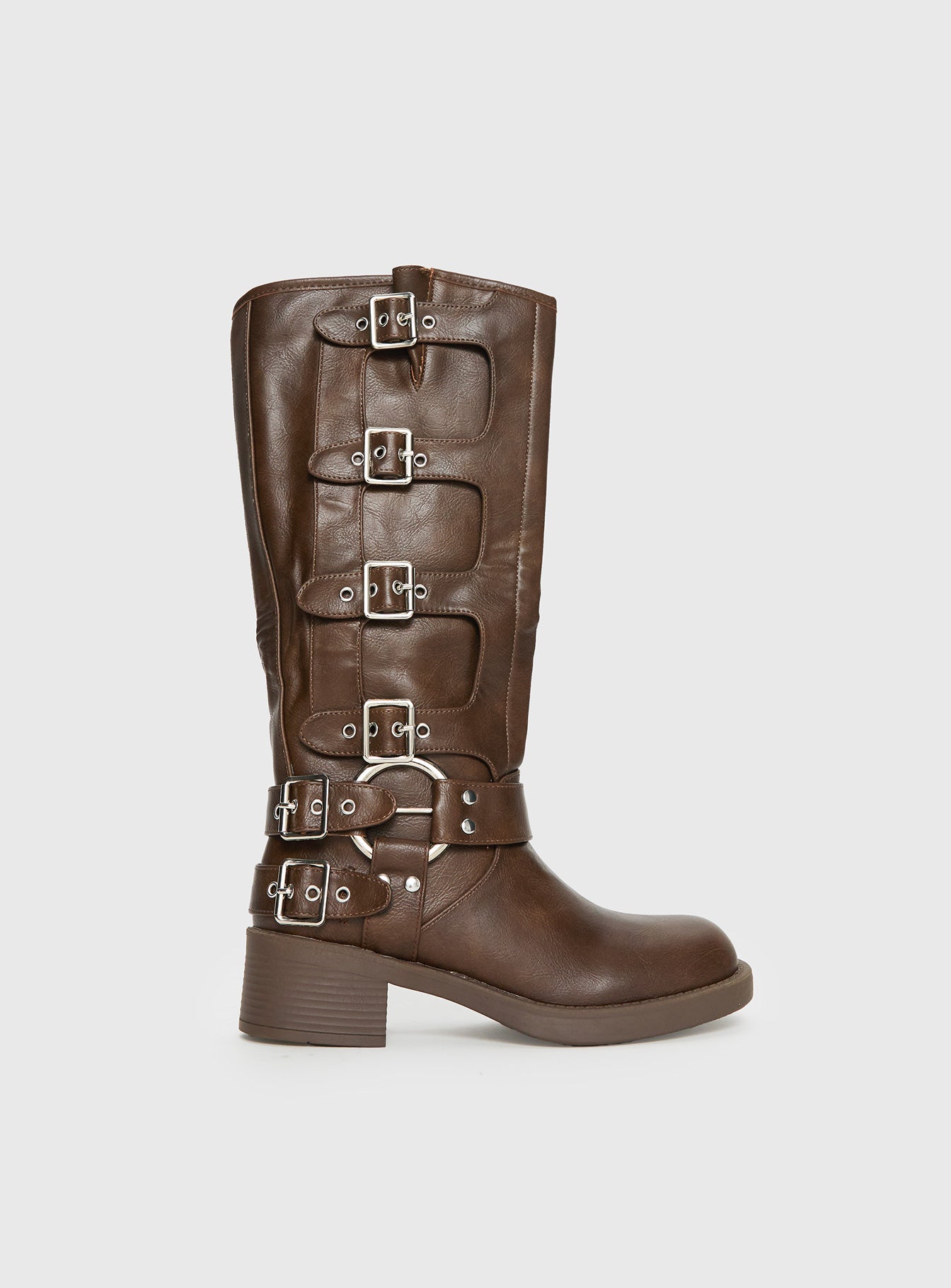 Buckle Down Boots Brown - Image 2