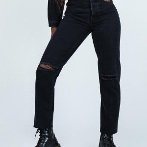 Attica Knee Rip Denim Jeans Black