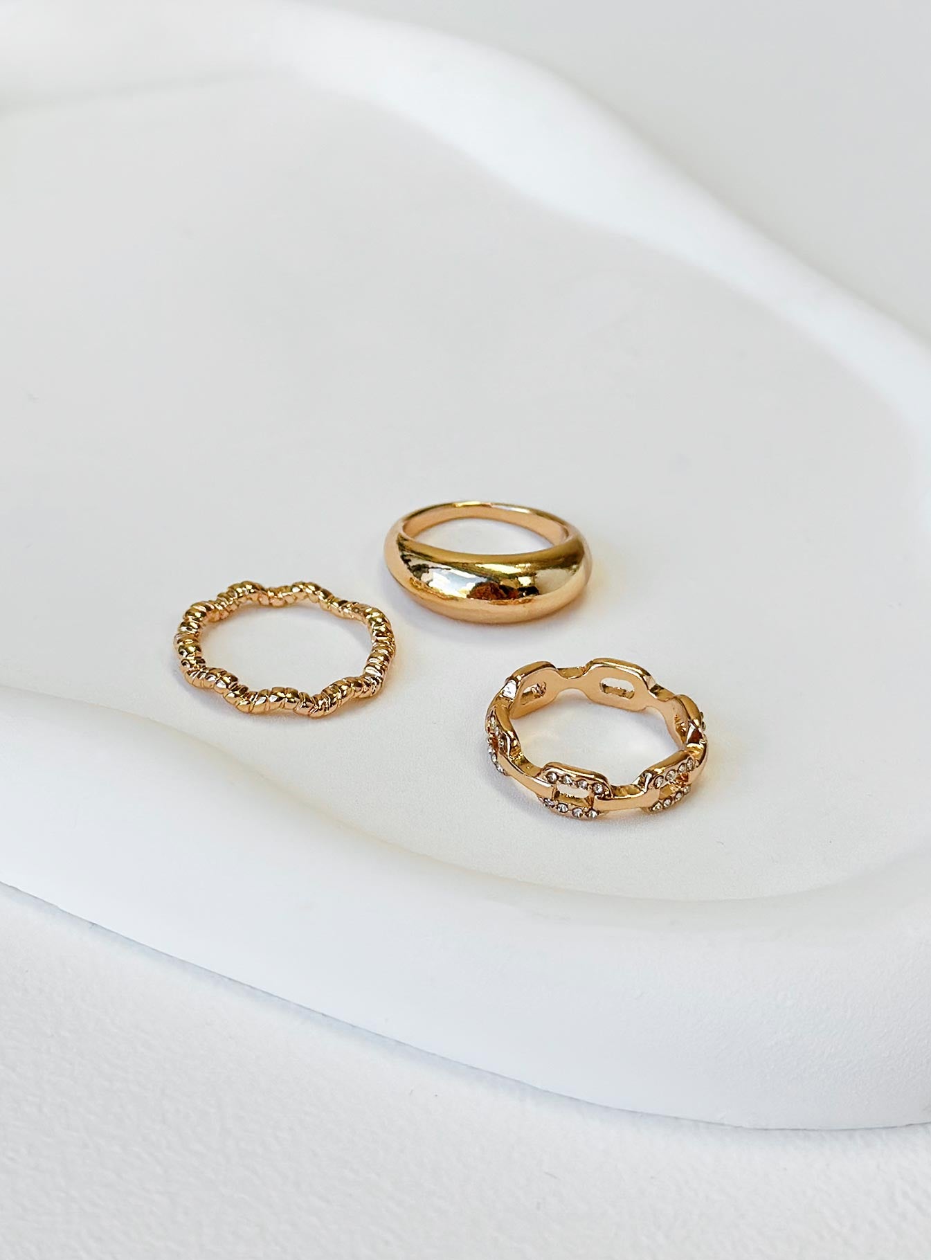 Tamarose Ring Set Gold - Image 2