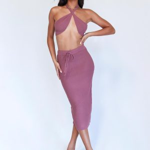 Addicted To Love Crochet Set Purple