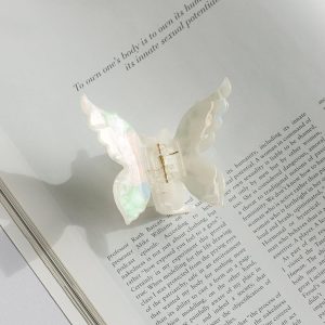 Portillo Butterfly Hair Clip White