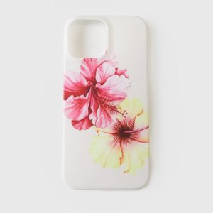 Hibiscus Heart Iphone Case Pink