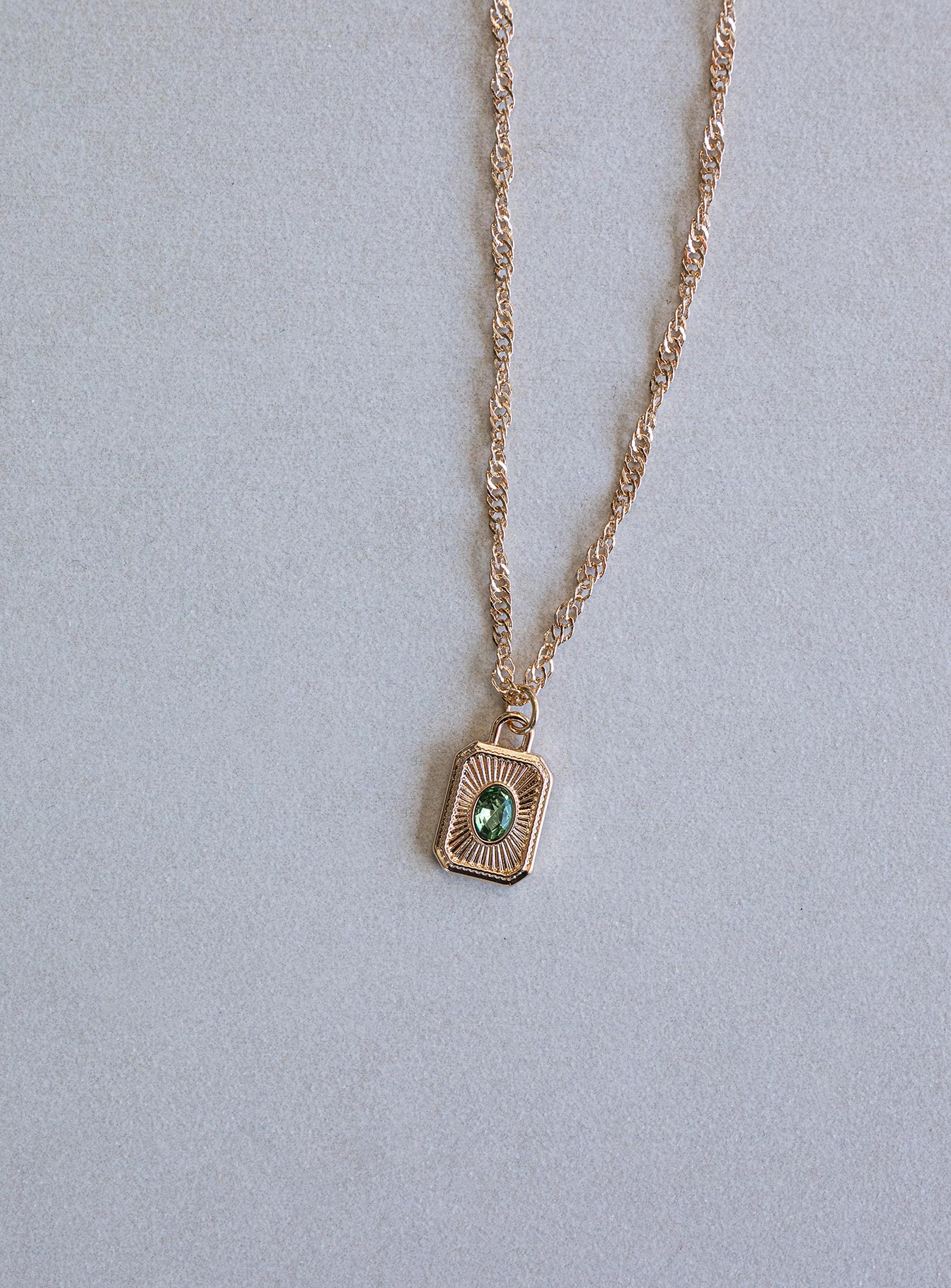 Honeydew Necklace Gold / Green - Image 3