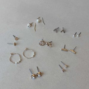 Reina Earring Pack Gold