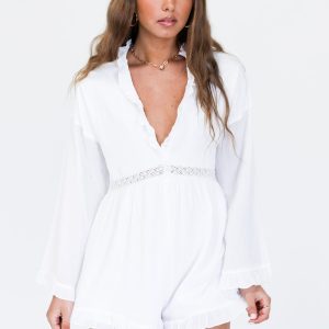 One Kiss Romper White