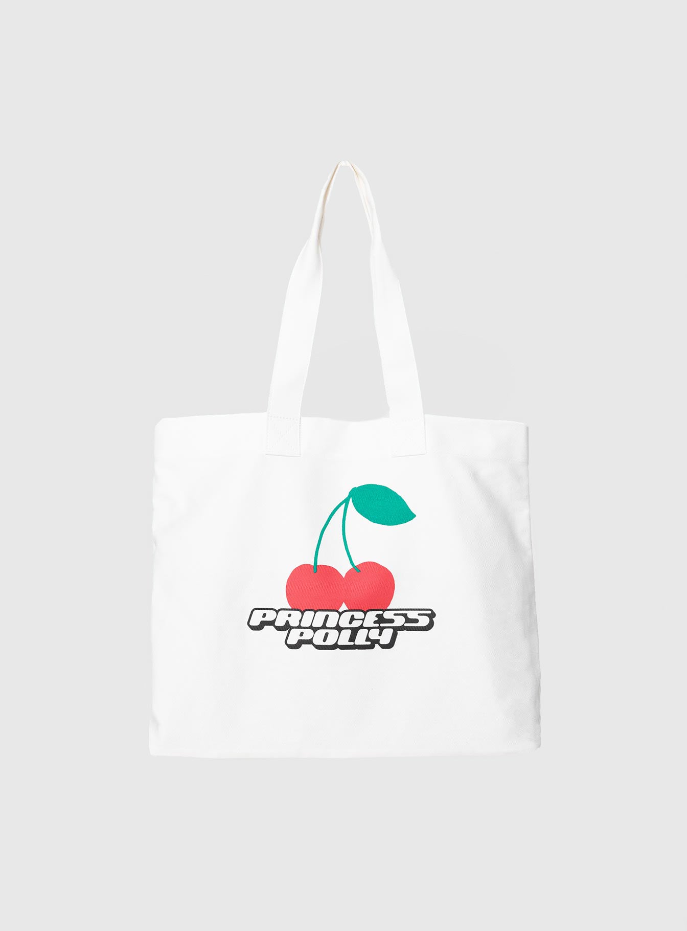 Princess Polly Tote Bag Cherry / White - Image 2