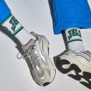 JGR & STN Double Play Socks White/Green