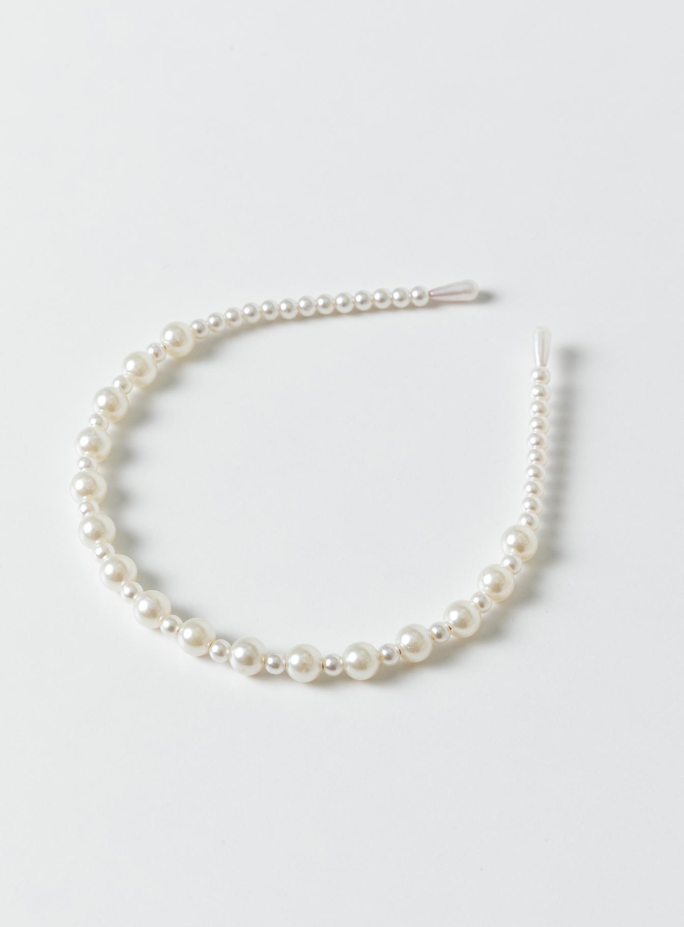 Aiyla Pearl Headband White - Image 3
