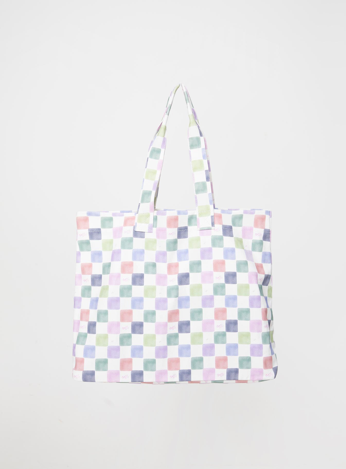 Princess Polly Tote Bag Multi Check - Image 2
