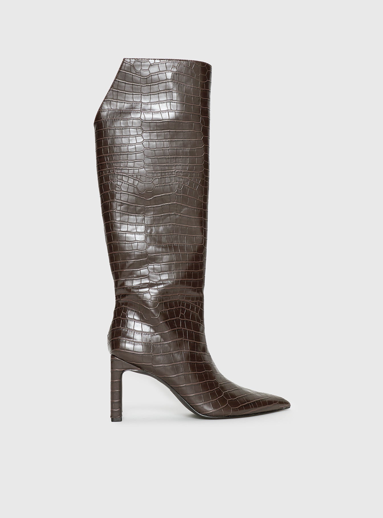 Good Judgement Knee High Boots Chocolate - Image 2