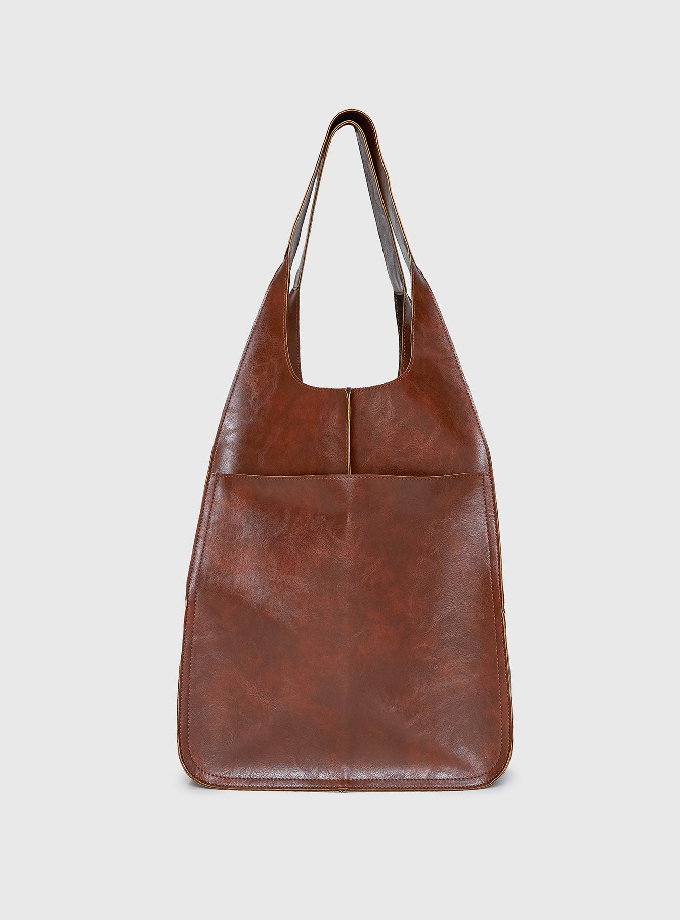 No One Else Oversized Tote Bag Brown - Image 2