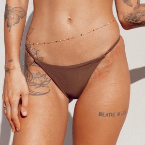 Sundown Beaded Belt Gold Multi