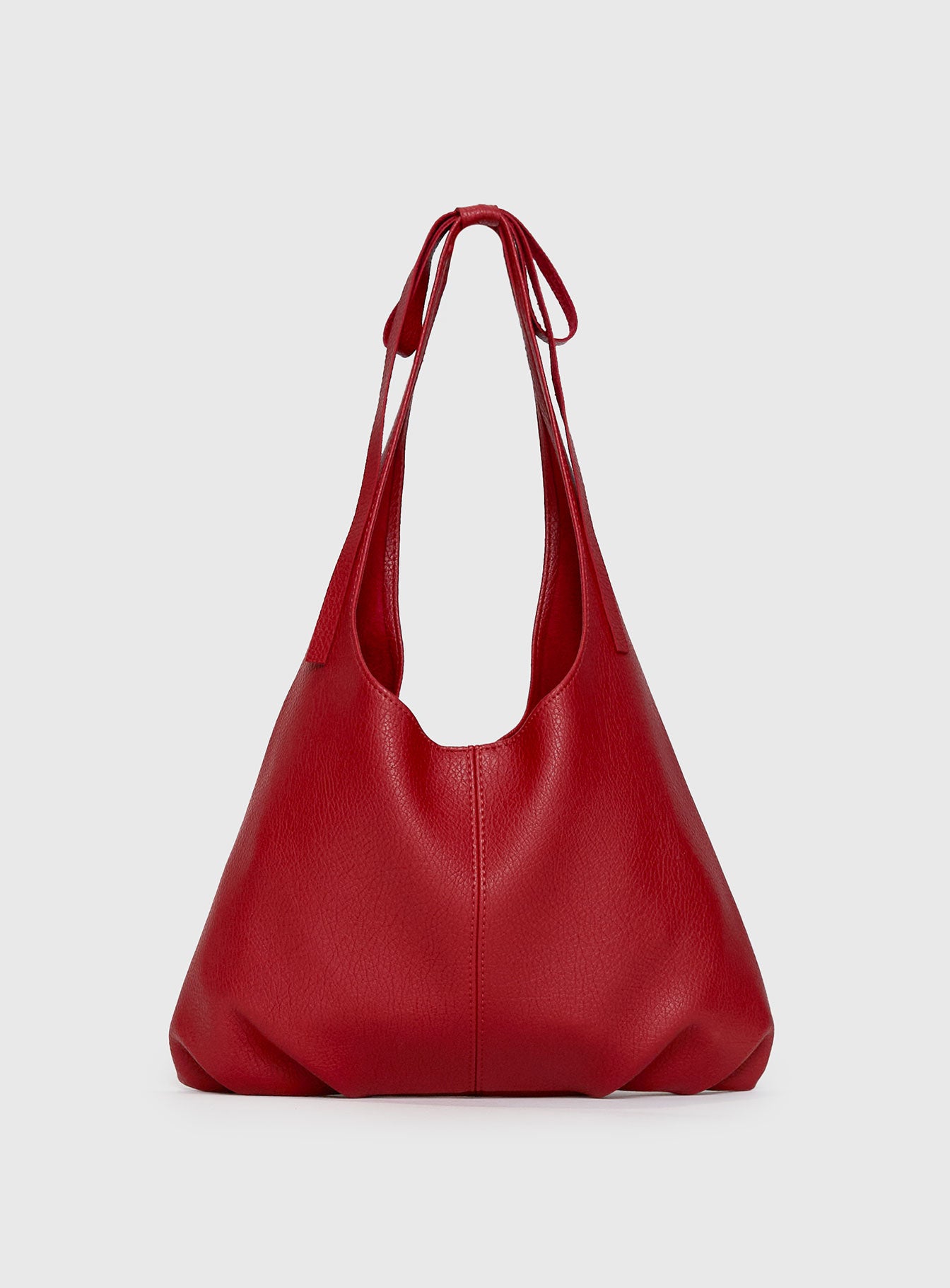 Neddy Faux Leather Bow Bag Red - Image 2