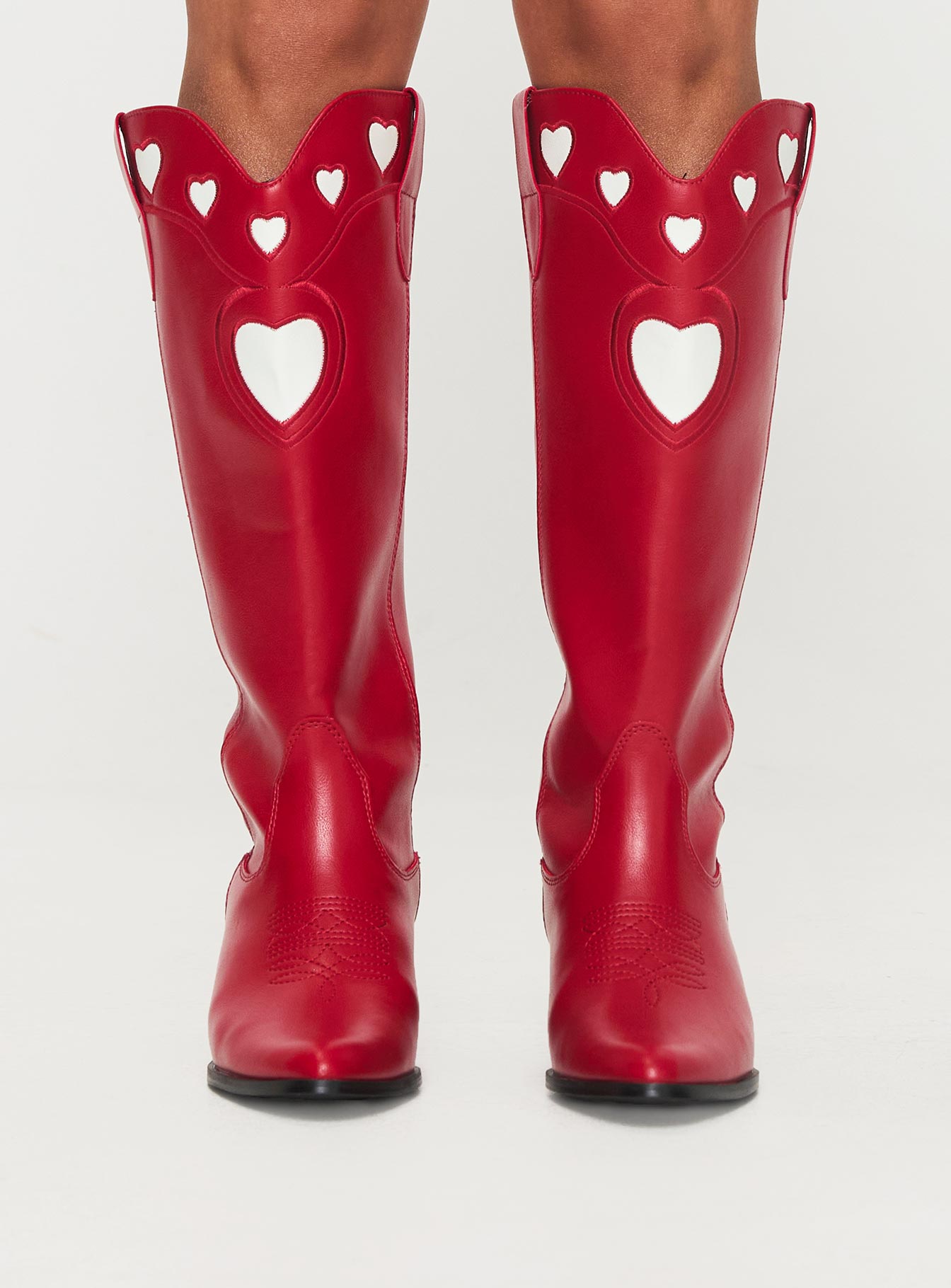 Billini Velma Cowboy Boots Scarlet Red - Image 2