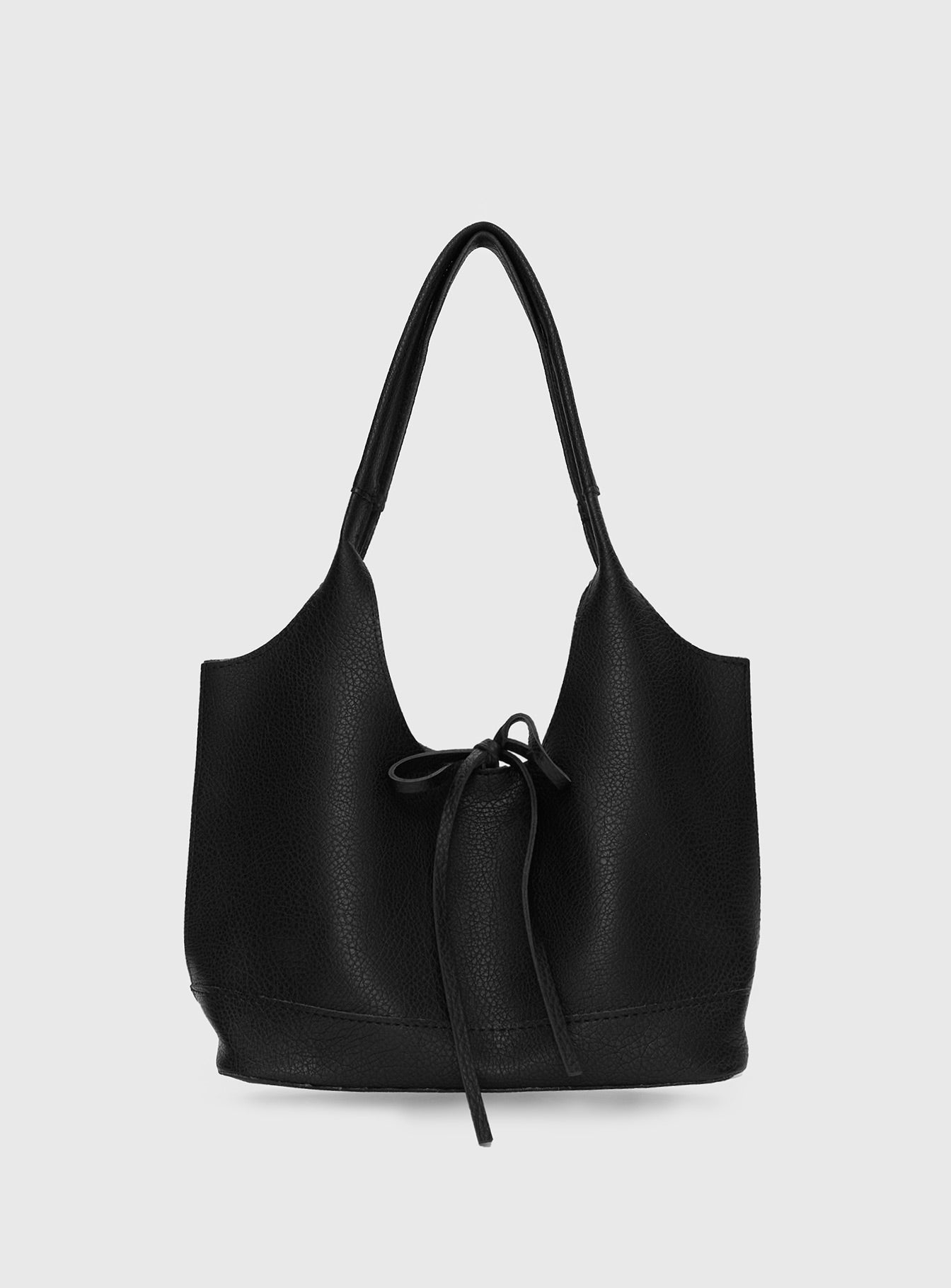 Nonstop Bow Detail Shoulder Bag Black - Image 2