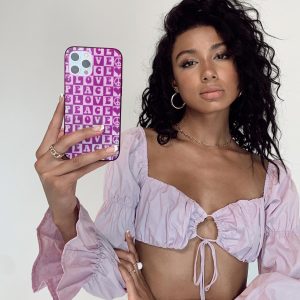 Peace and Love iPhone Case