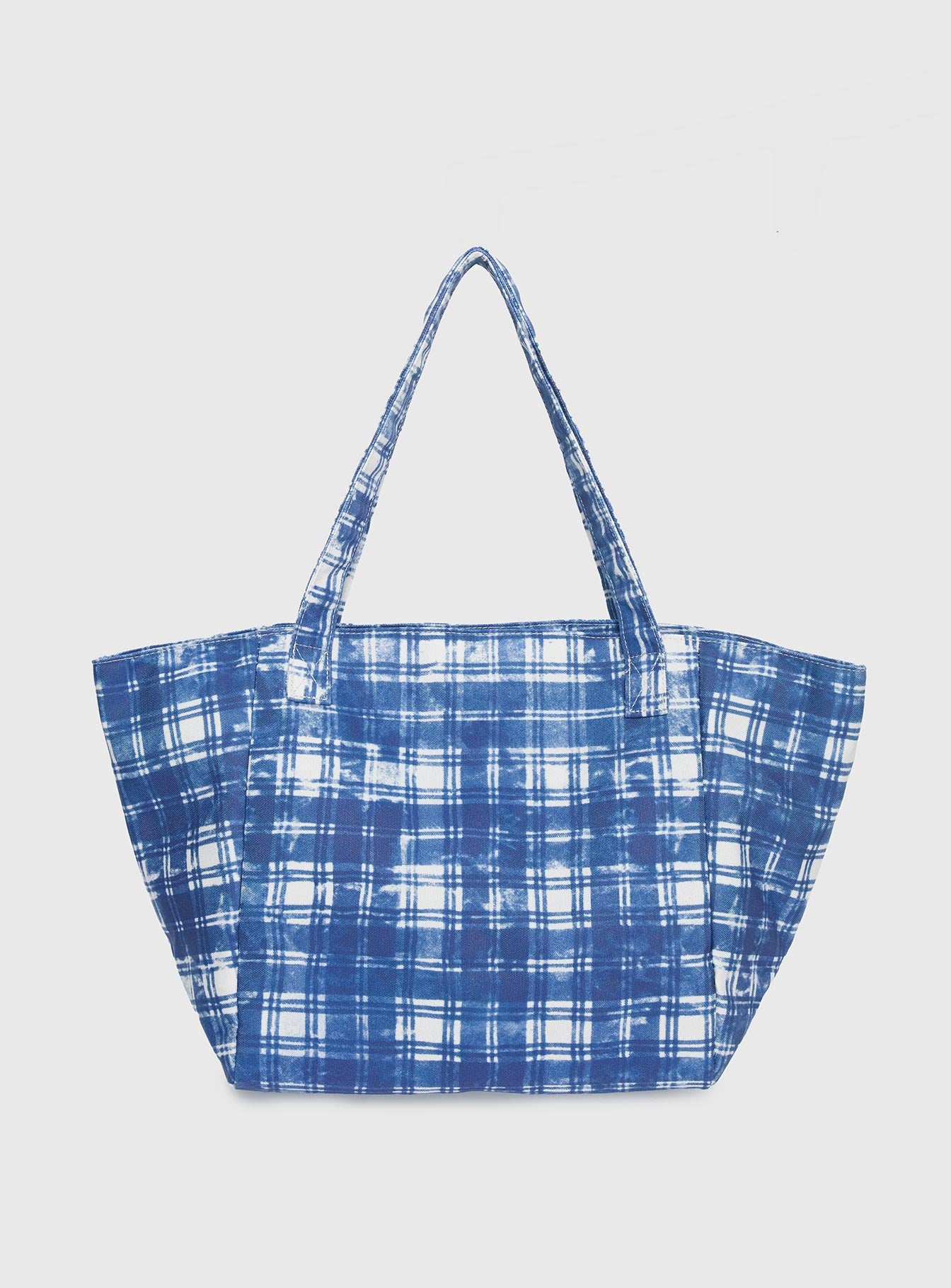 Lost Souls Tote Bag Blue Check - Image 2