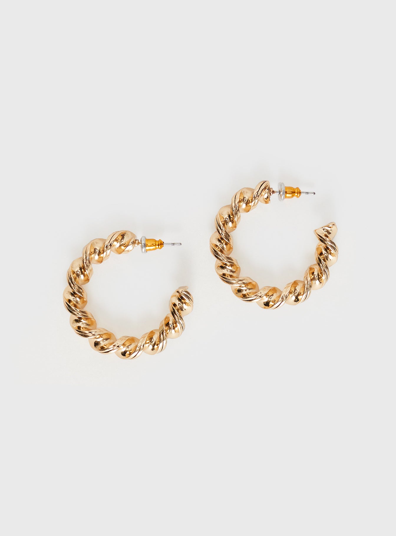 Sansa Twisted Earrings Gold - Image 2