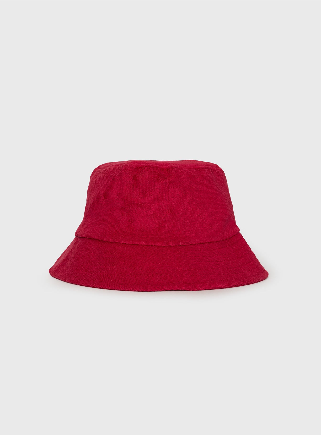 Summer Salt Terry Bucket Hat Red - Image 2