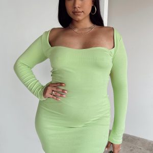 Nolan Mini Dress Green Curve