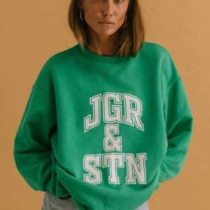 J&S Oversized Sweatshirt Apple Green