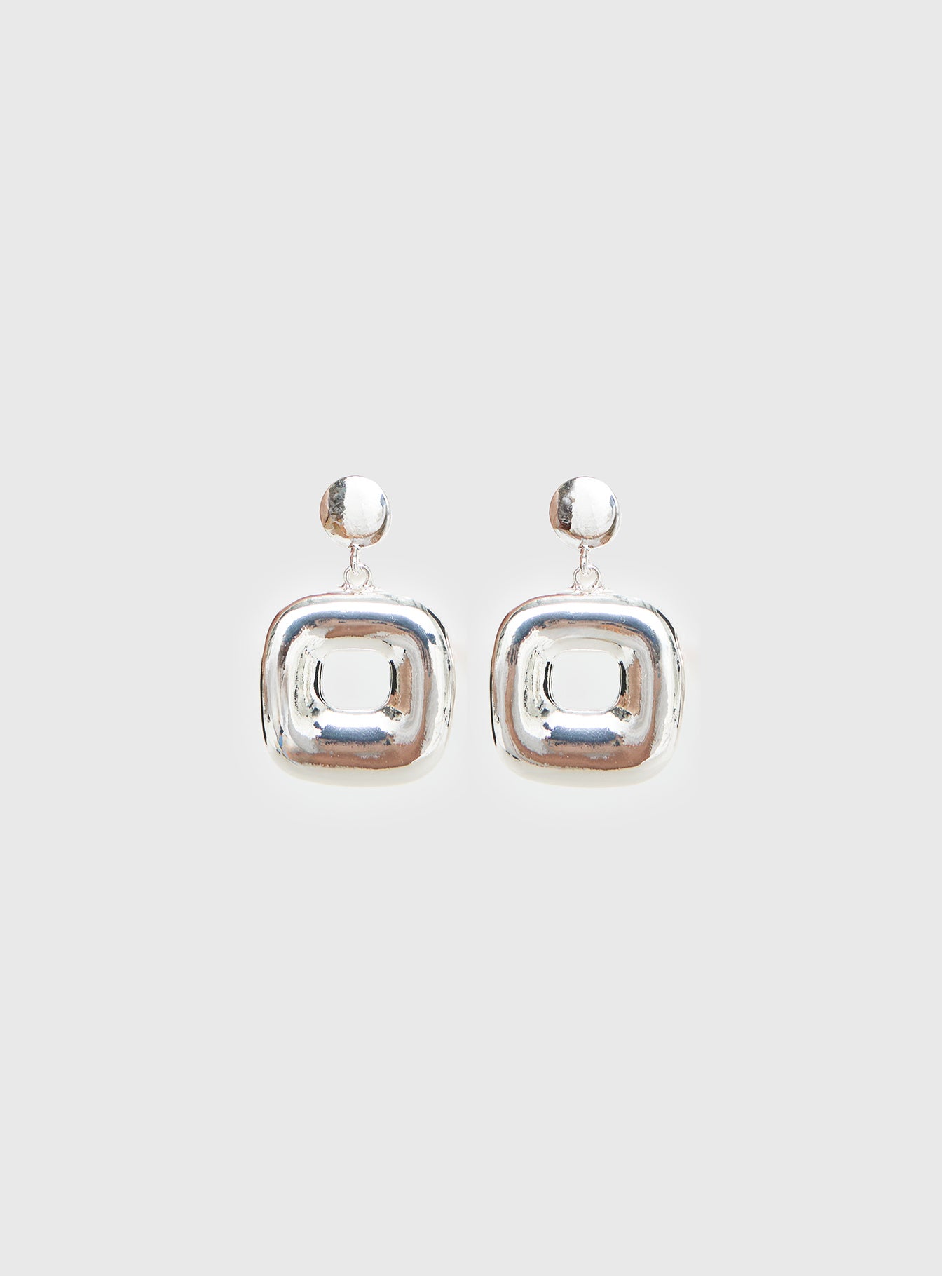 Naples Statement Earrings Silver - Image 2