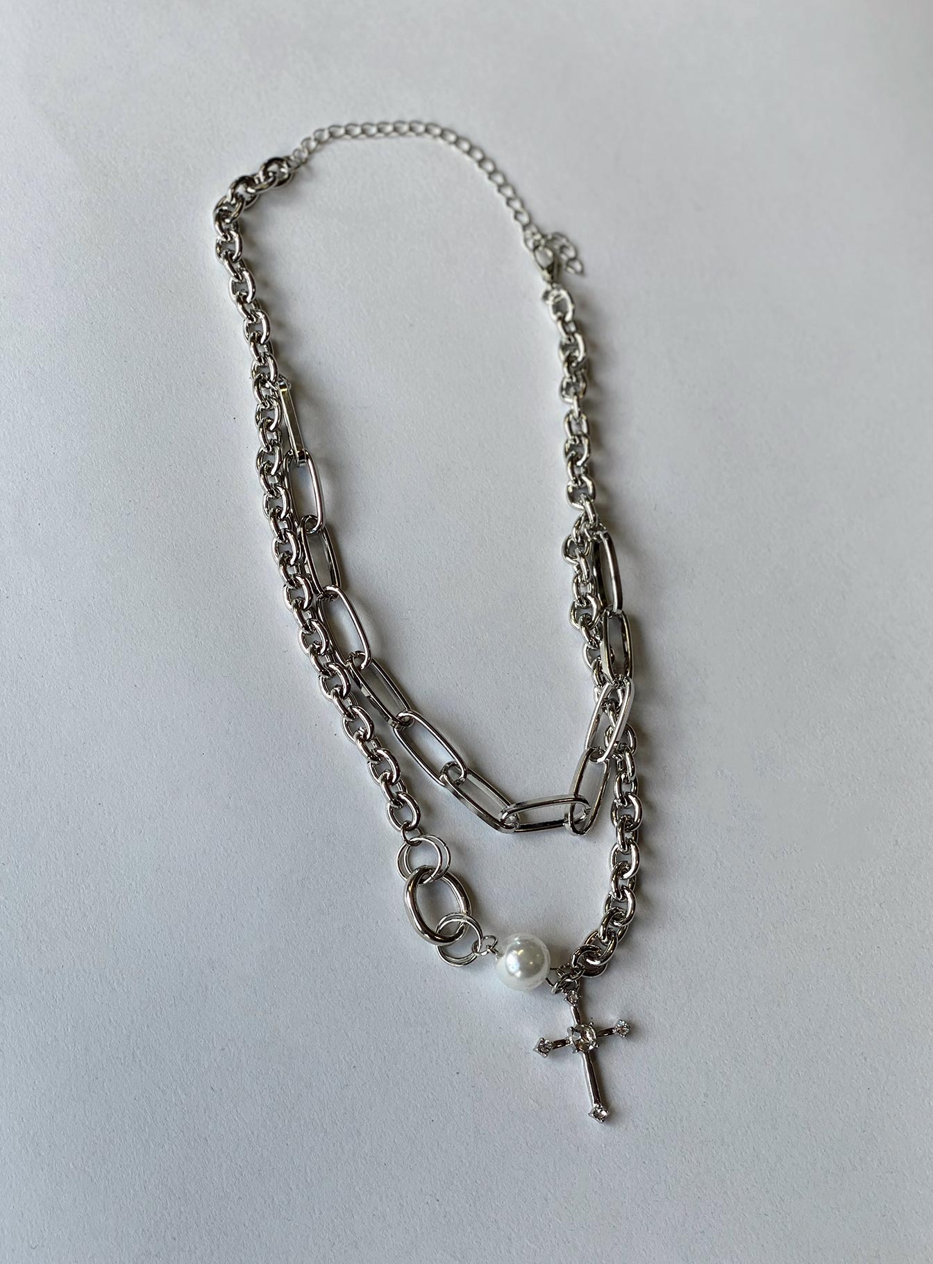 Chapelle Cross Necklace Silver - Image 2