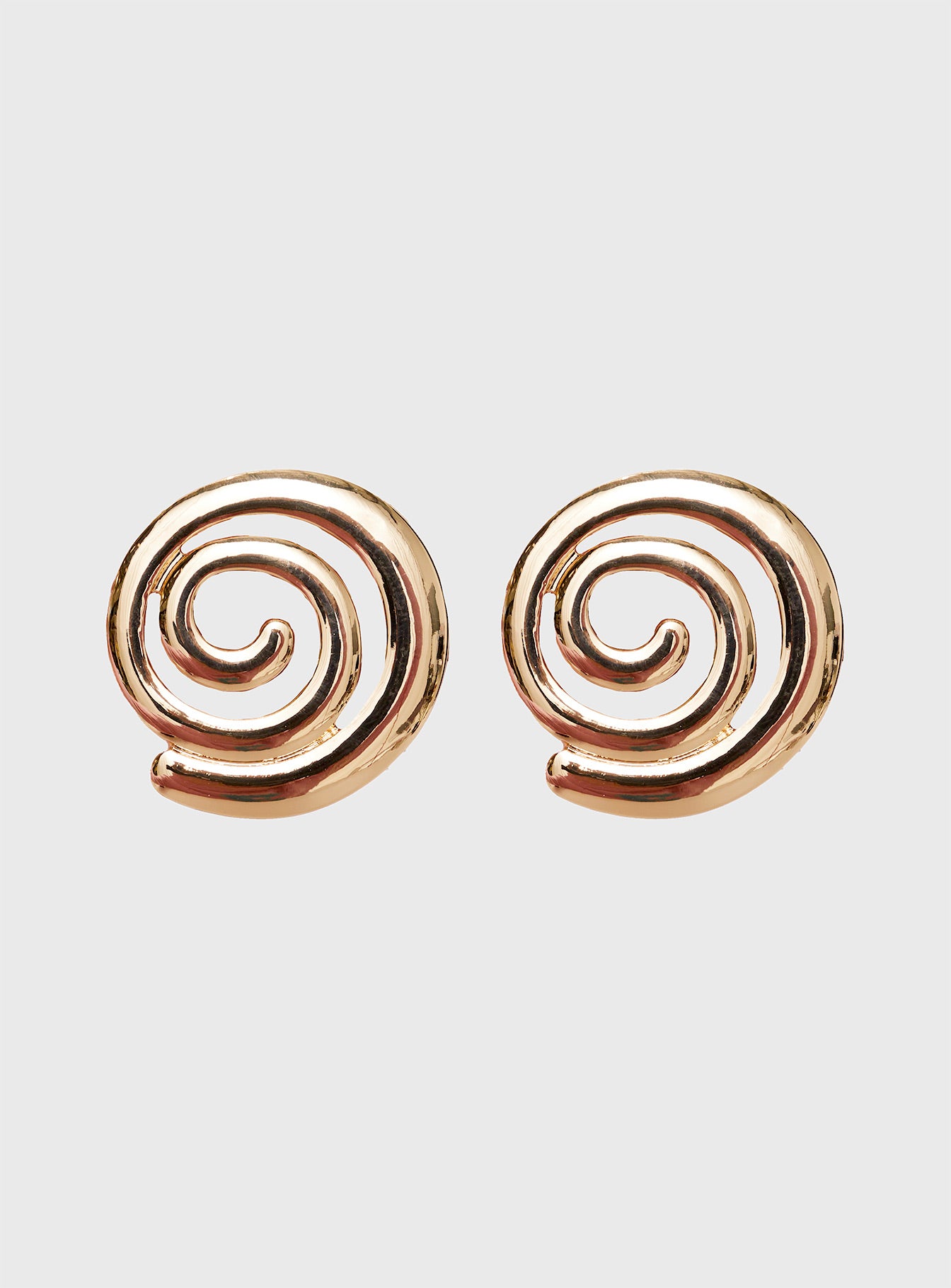 Sebina Swirl Earrings Gold - Image 2