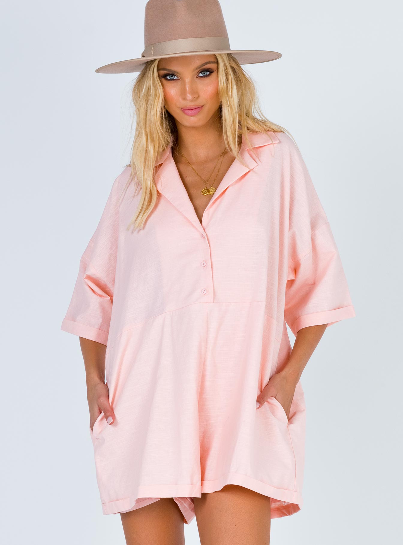 Sinclair Romper Pink - Image 2
