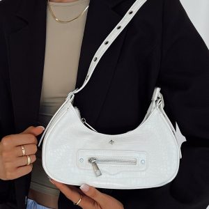 Peta & Jain Moto White Croc