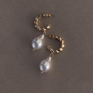 Jaxson Pearl Drop Earrings Gold