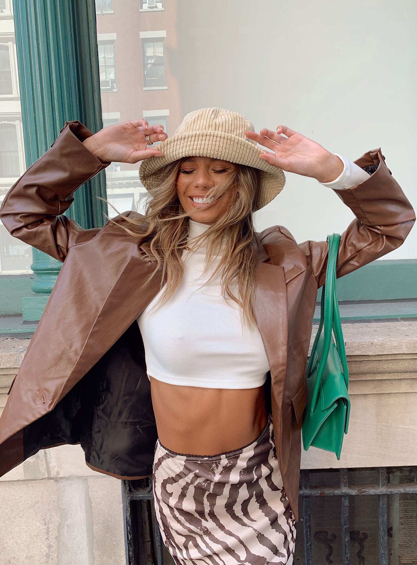 Jocelyn Jacket Dark Brown - Image 9