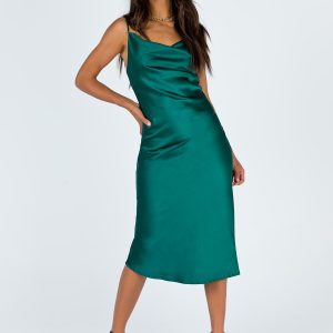 Betta Vanore Midi Dress Forest Green