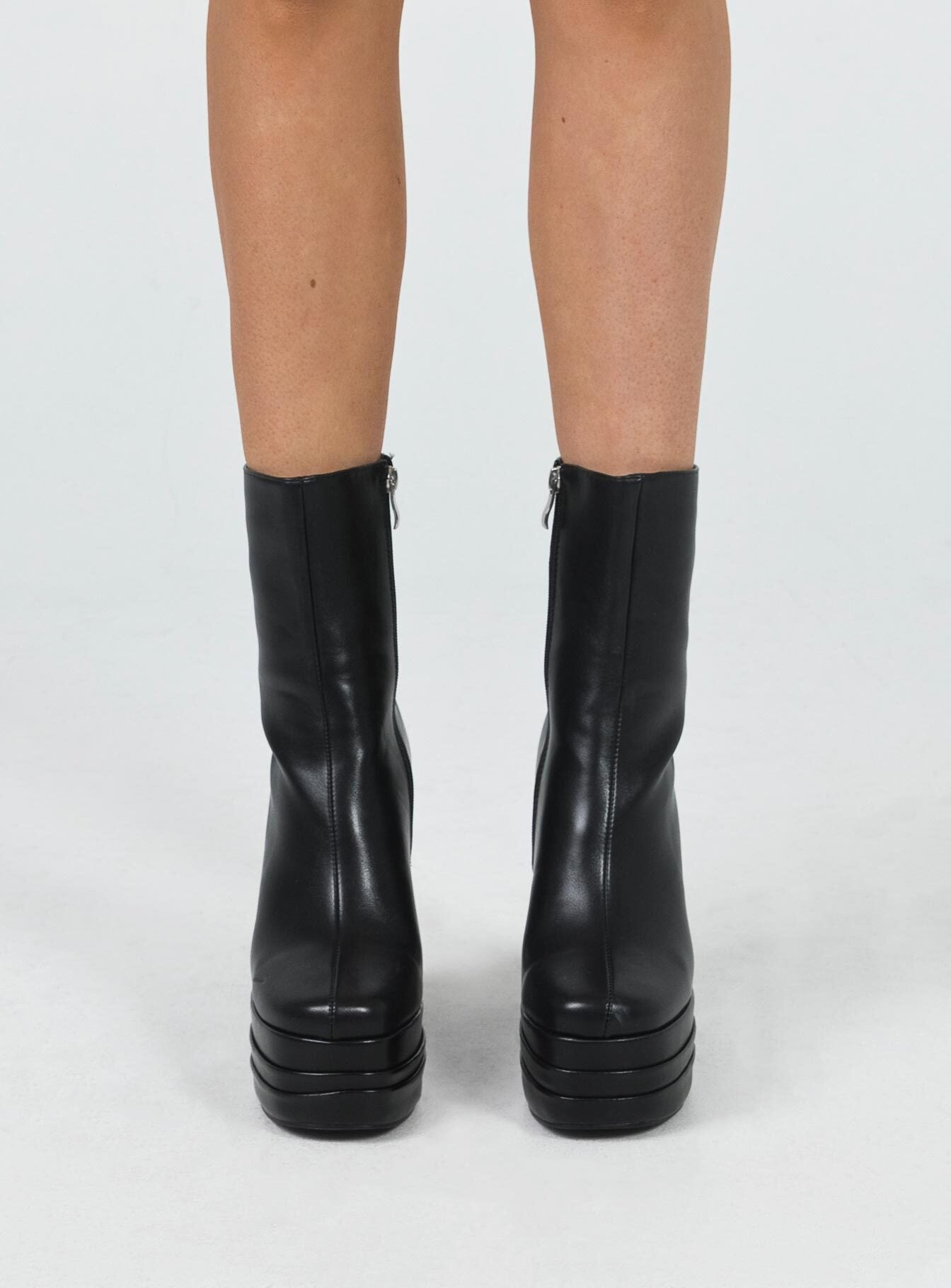 Ricardo Platform Ankle Boots Black - Image 2