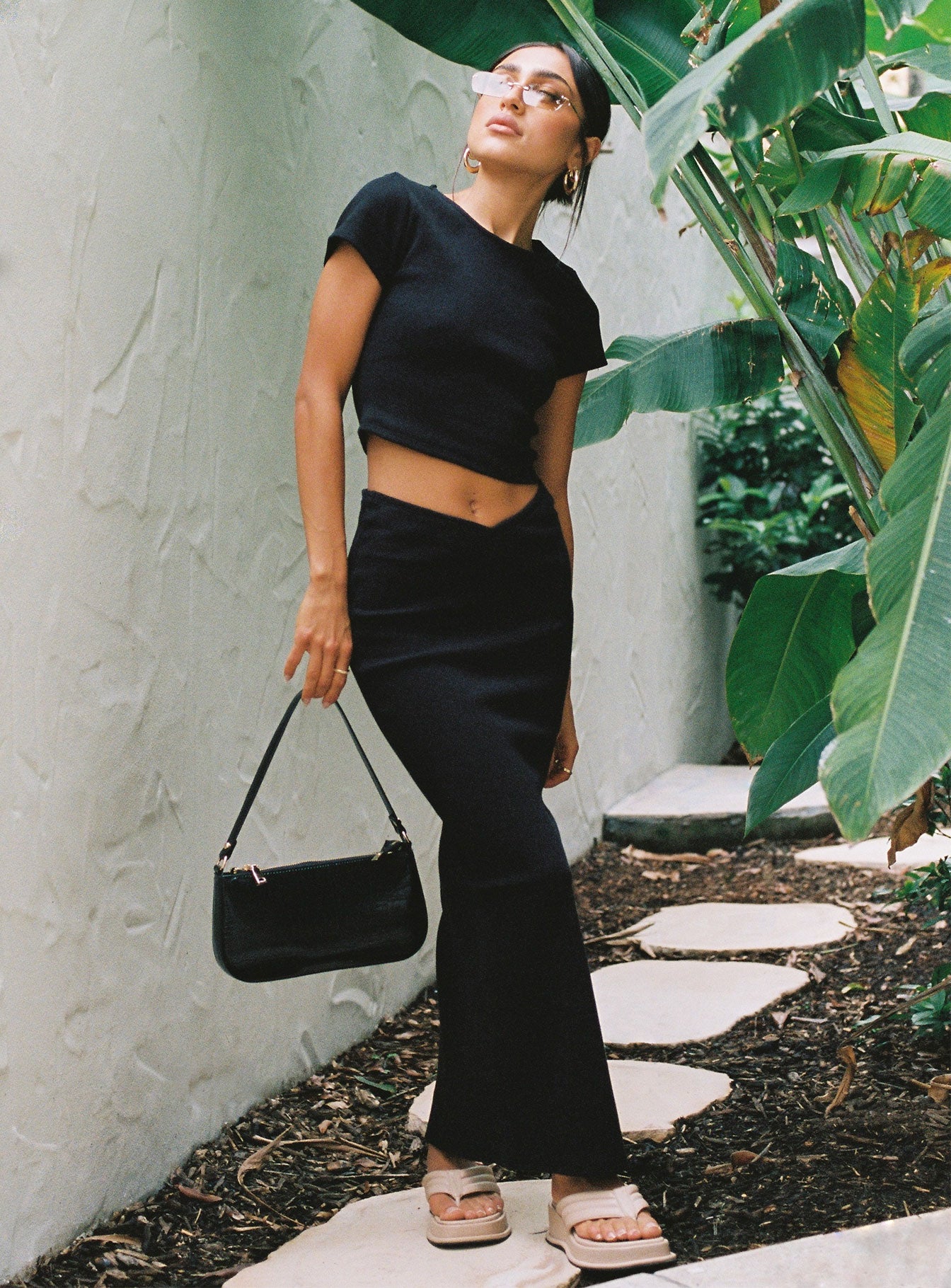 Abigail Midi Skirt Black Tall - Image 2