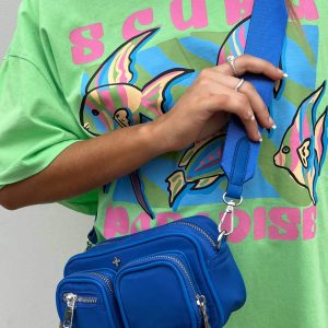 Peta & Jain Lala Crossbody Nylon Bag Blue