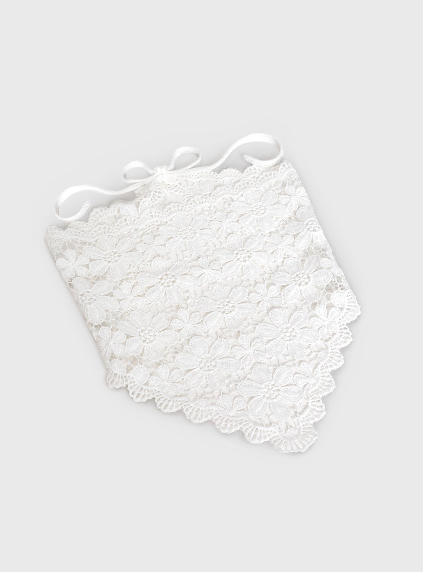 Pinot Lace Hair Scarf White - Image 2