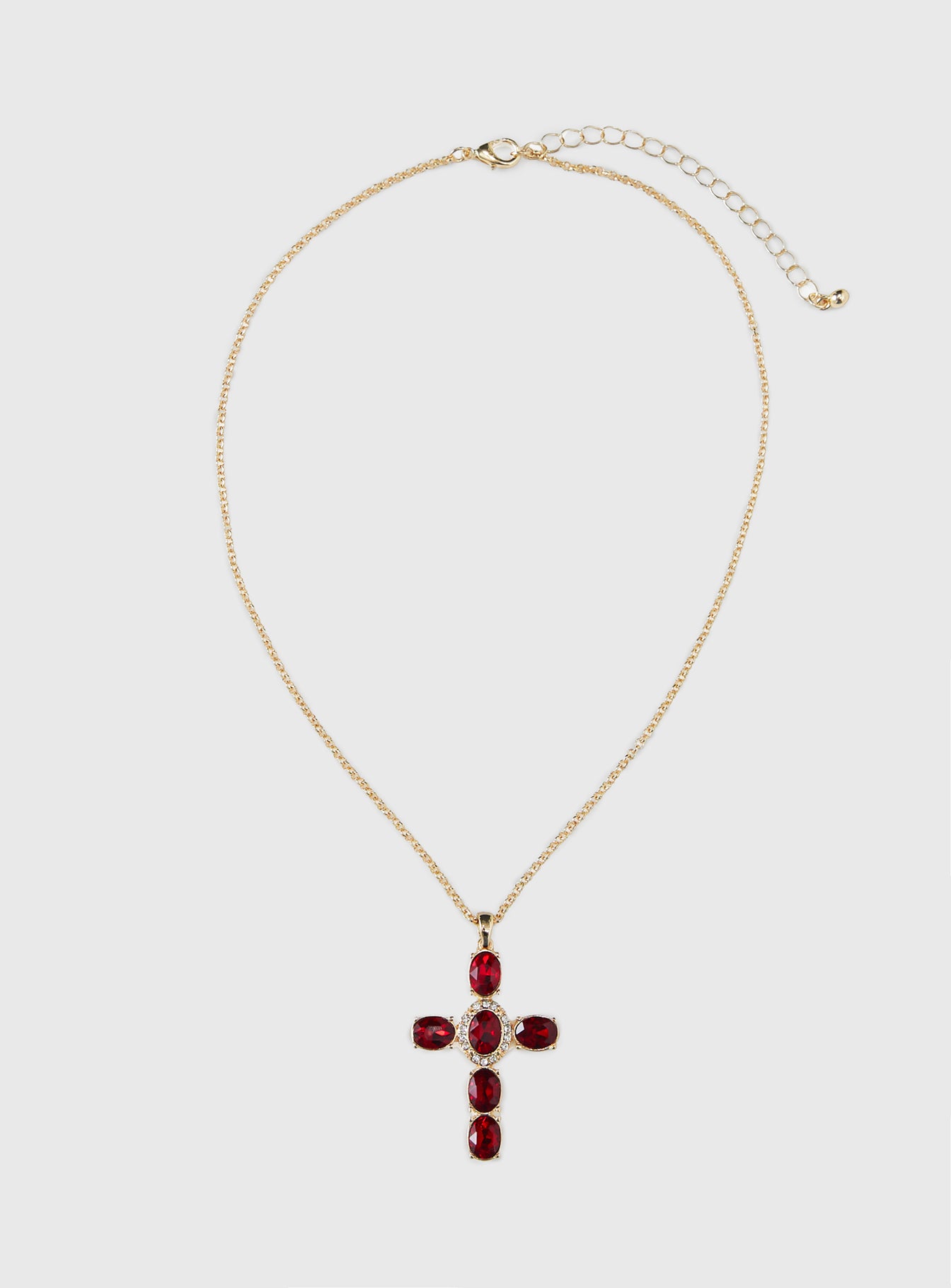 Jacintha Necklace Gold / Red - Image 2