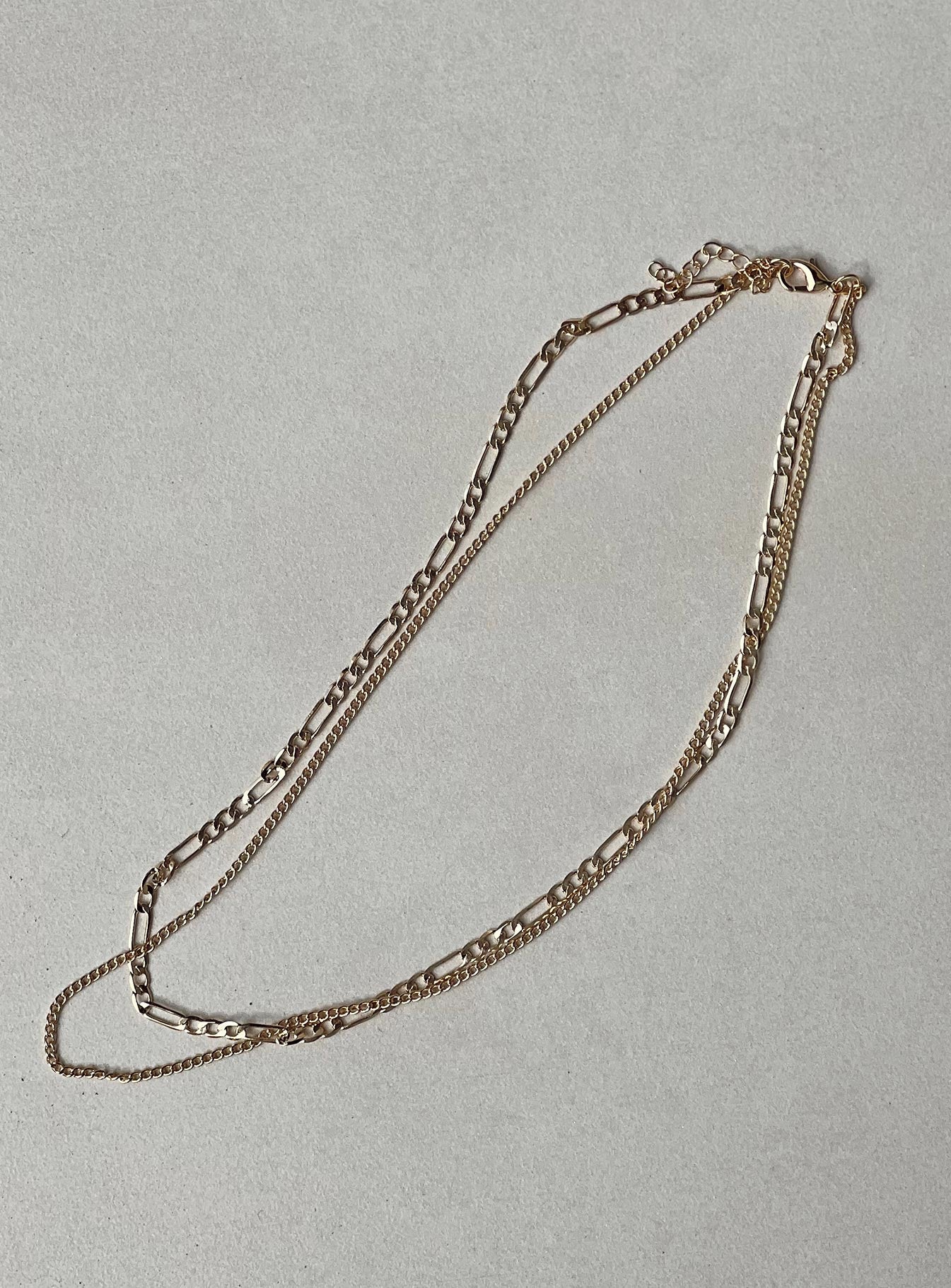 Two Chain Necklace Set Gold - Image 3