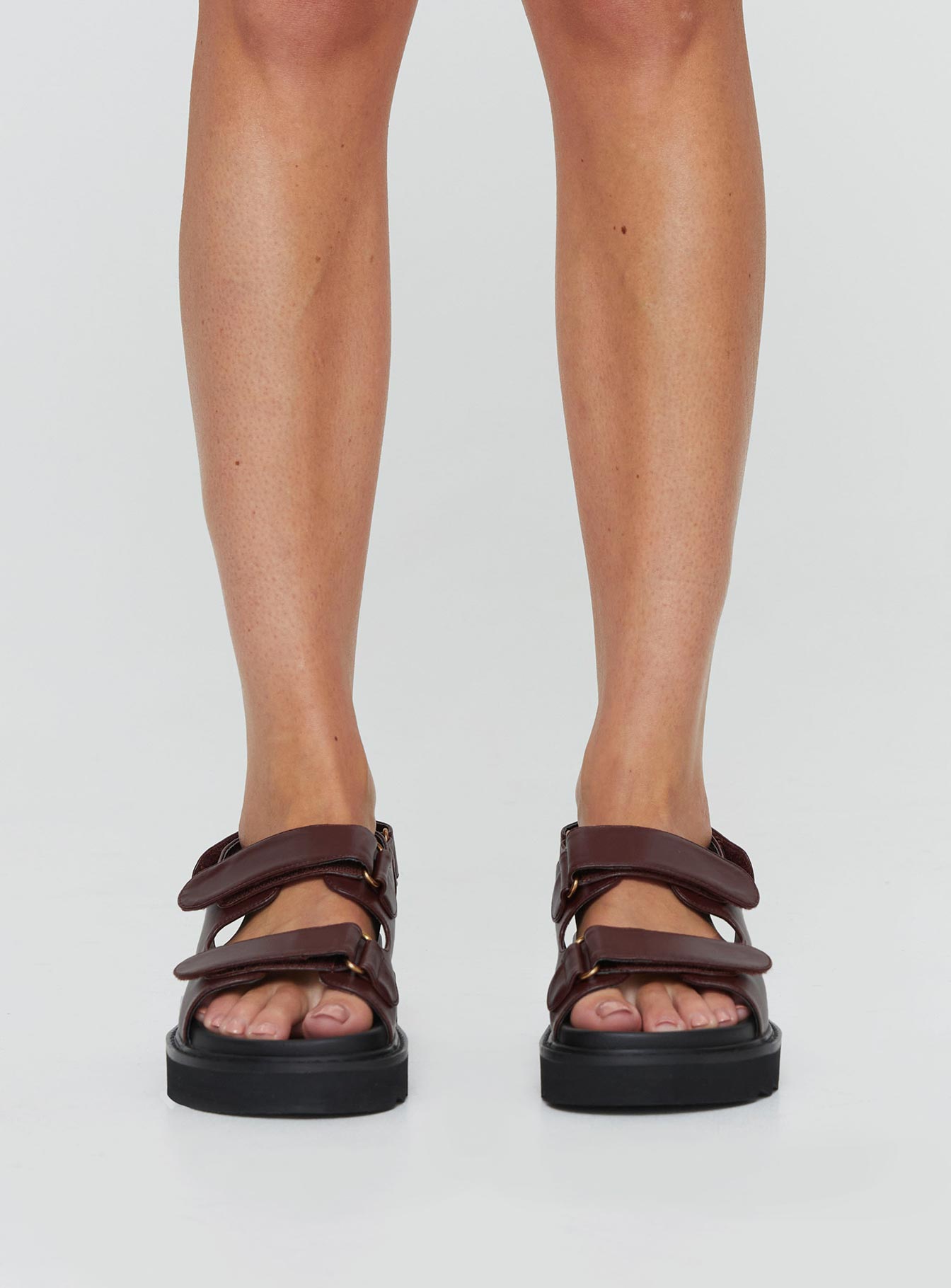 Rue Chunky Sandals Chocolate - Image 2
