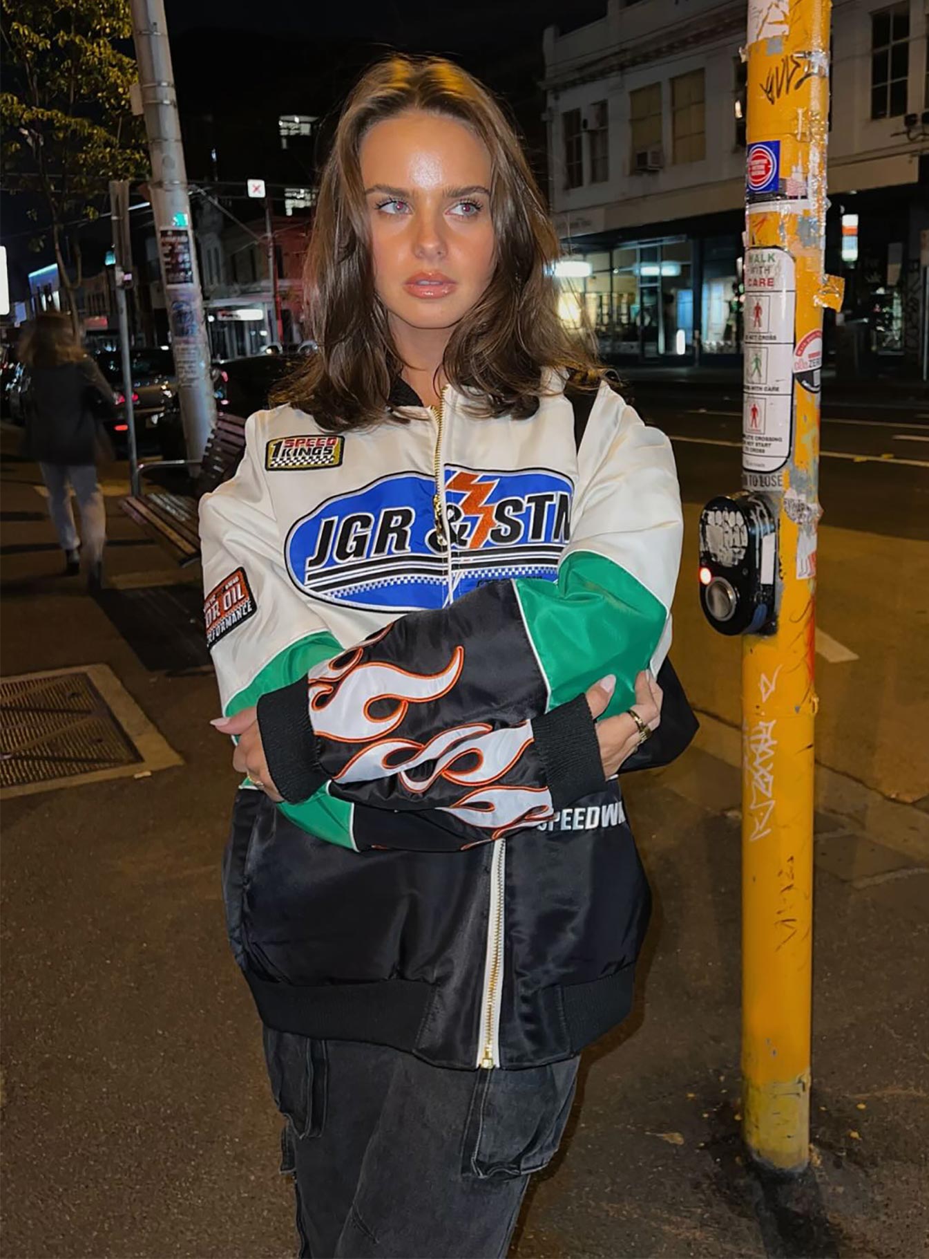 JGR & STN Axel Moto Jacket Ivory / Black - Image 16