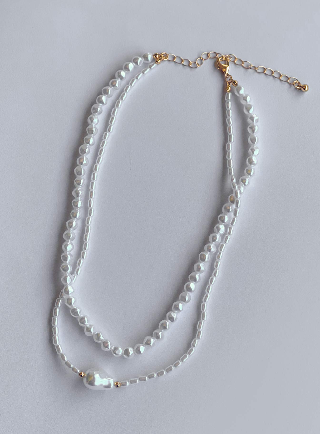 Misuraca Pearl Necklace Set Gold - Image 2