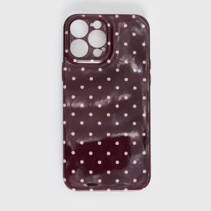 What You Wanted iphone Case Brown Polka