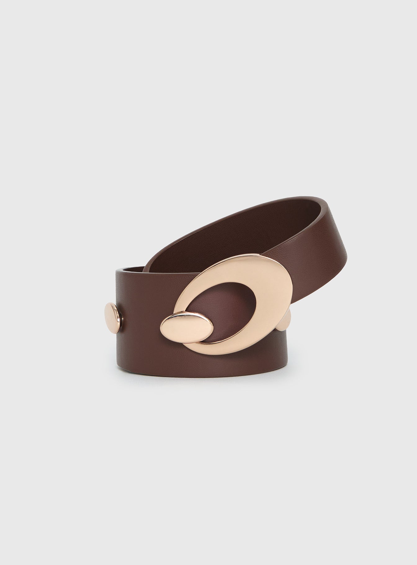 Jaide Low Waist Belt Brown / Gold - Image 2