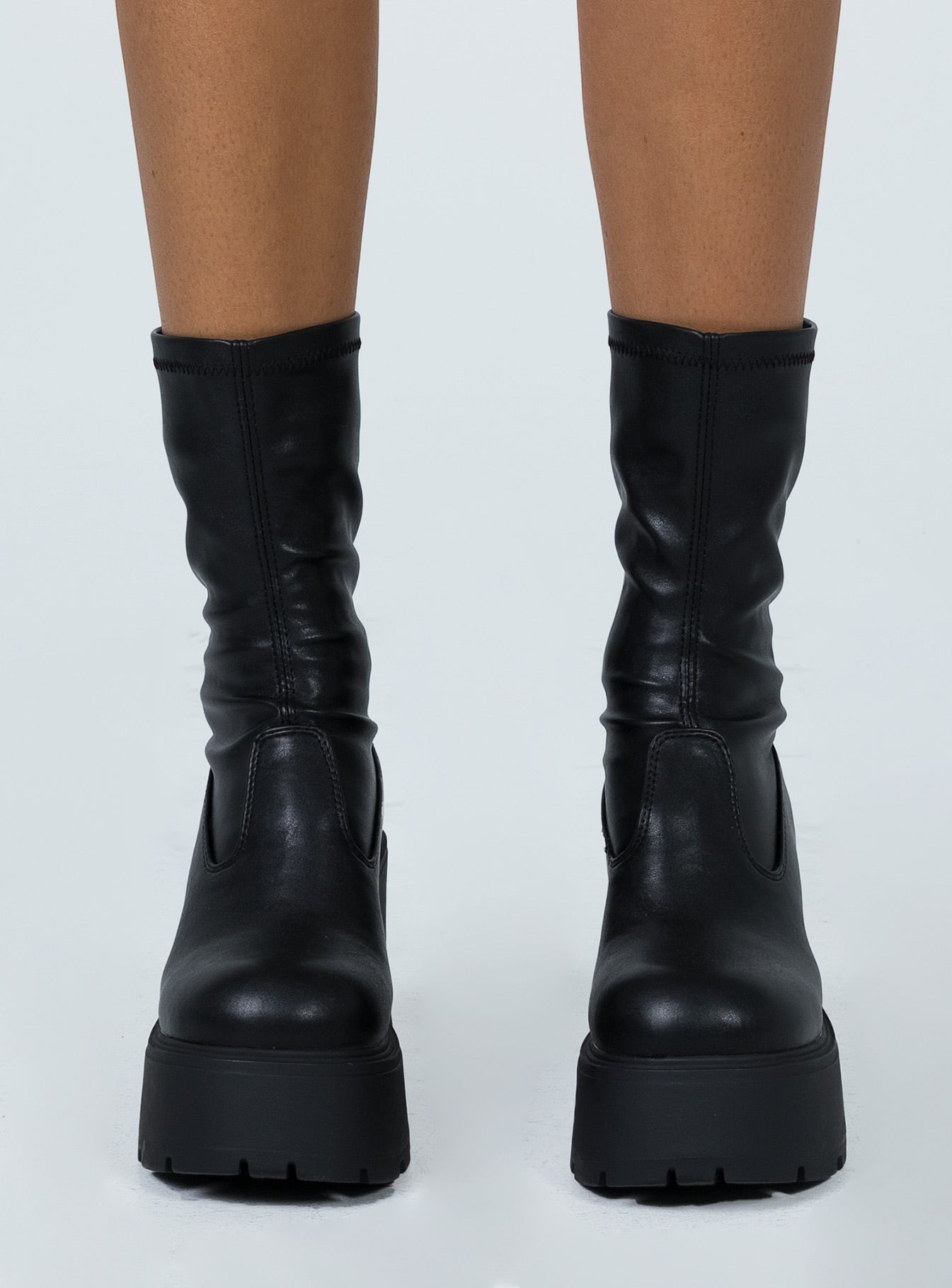 Windsor Smith Found Black Stretch Sock Boots - Image 2