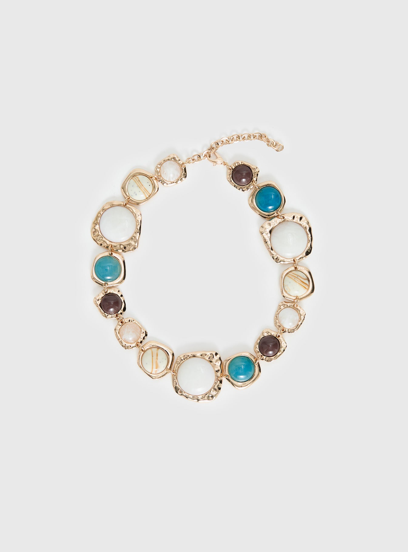 Evelynne Gemstone Necklace Gold - Image 2